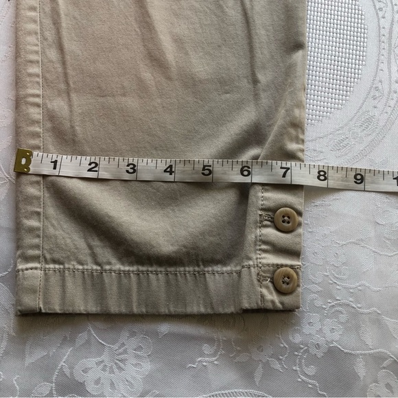 Ann Taylor Loft Curvy Cropped Khaki/Tan Capri Pants Women’s Size 6P Casual - Picture 14 of 16